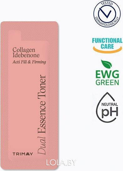 ПРОБНИК Тонер-эссенция Trimay для упругости кожи Collagen Idebenone Acti Fill & Firming 1 мл