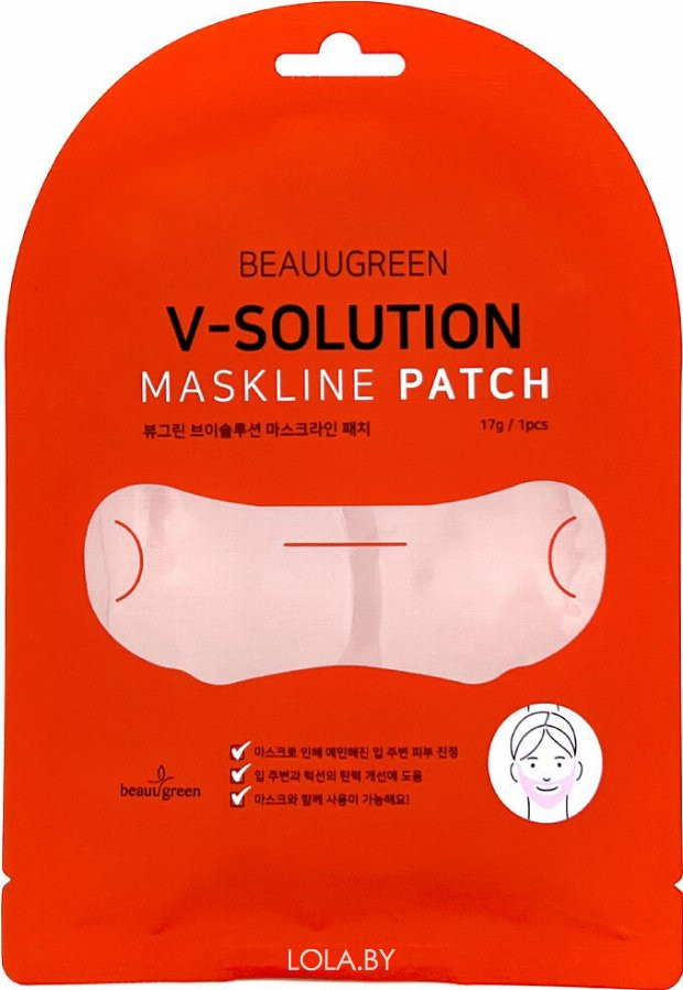 Маска-патч Beauugreen для коррекции овала лица V-Solution Mask Line Patch 17 гр