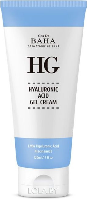 Крем гель  Cos De Baha с гиалуроновой кислотой и ниацинамидом Hyaluronic Gel Cream (HG120) 120 мл