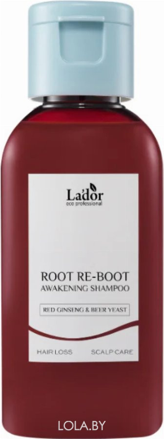 Шампунь для роста волос Lador ROOT RE-BOOT AWAKENING SHAMPOO RED GINSENG & BEER YEAST 50 мл
