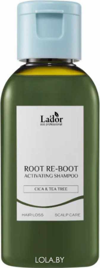 Шампунь для жирной кожи головы Lador ROOT RE-BOOT ACTIVATING SHAMPOO CICA & TEA TREE 50 мл