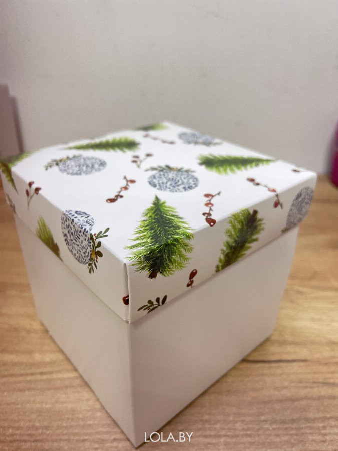 Упаковка подарочная коробка новогодняя Елка