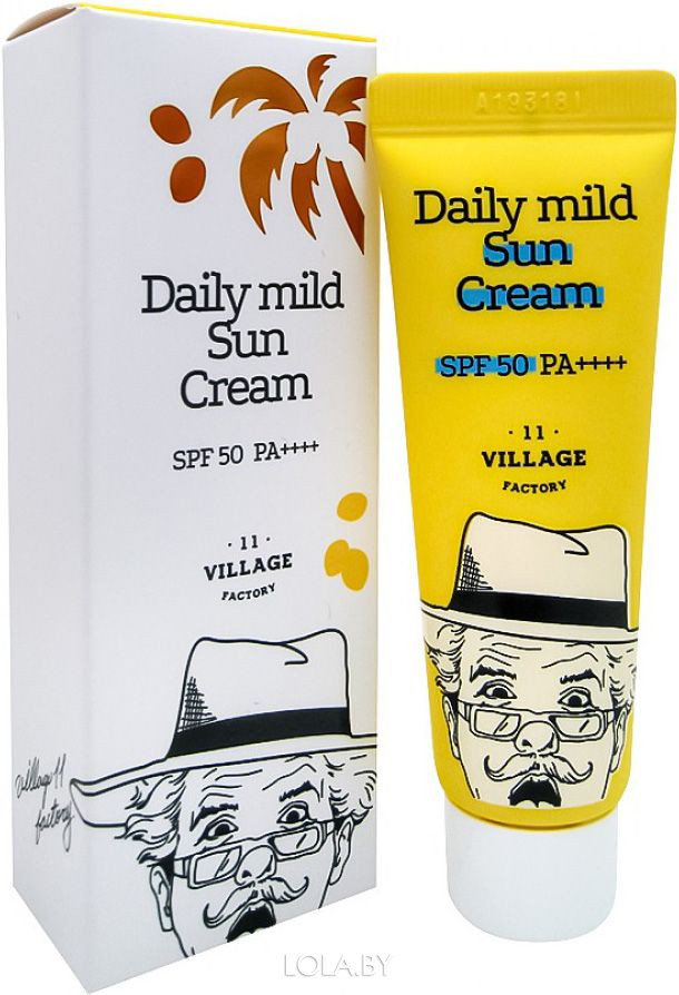 Солнцезащитный крем Village 11 Factory Daily Mild Sun cream SPF 50+ PA++++ 50 мл