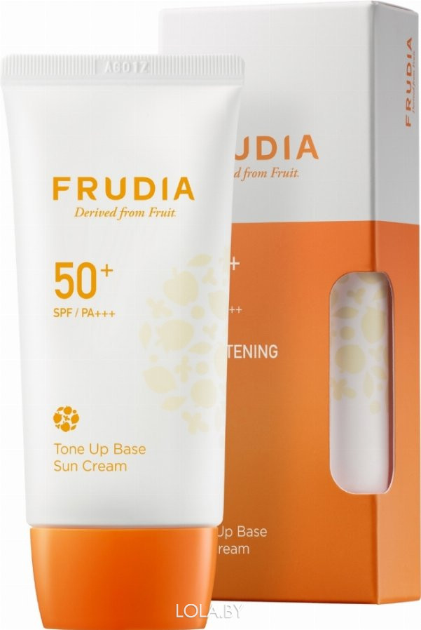 Солнцезащитная тональная крем-основа Frudia Tone Up Base Sun Cream SPF50+ PA+++ 50 гр