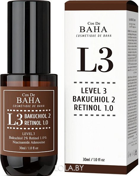 Сыворотка Cos De Baha L3 Bakuchiol & Retinol Serum 30 мл