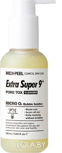 Глубоко очищающий гель Medi-Peel от черных точек Extra Super 9 Plus Pore Tox Cleanser 120 мл