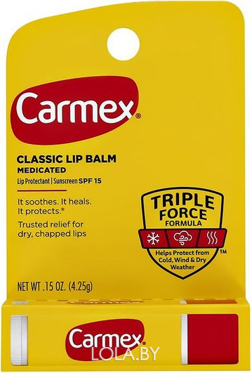 Бальзам для губ Carmex классический SPF 15 в стике 4,25 гр