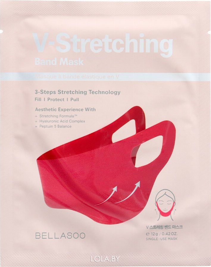 Лифтинг-маска CKD моделирующая для овала лица - Bellasoo mask v-stretching band 12 гр