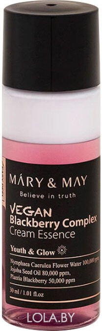 Крем-эссенция Mary&May с ежевичным комплексом  Vegan Blackberry Complex Cream Essence 30ml