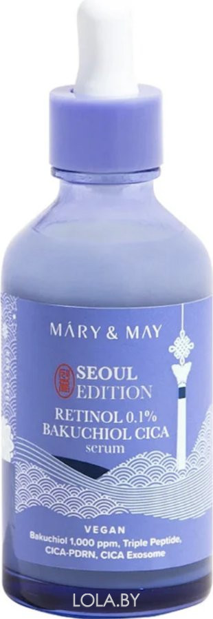 Сыворотка Mary&May  антивозрастная с ретинолом и бакучиолом Retinol 0.1% Bakuchiol CICA Serum 80 ml