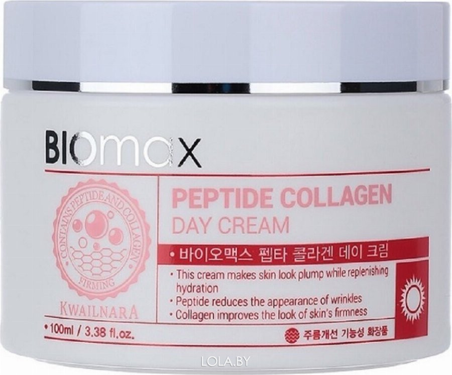 Дневной крем для лица Welcos Kwailnara Biomax Peptide Collagen Day Cream 100мл Дневной крем для лица Welcos Kwailnara Biomax Peptide Collagen Day Cream 100мл