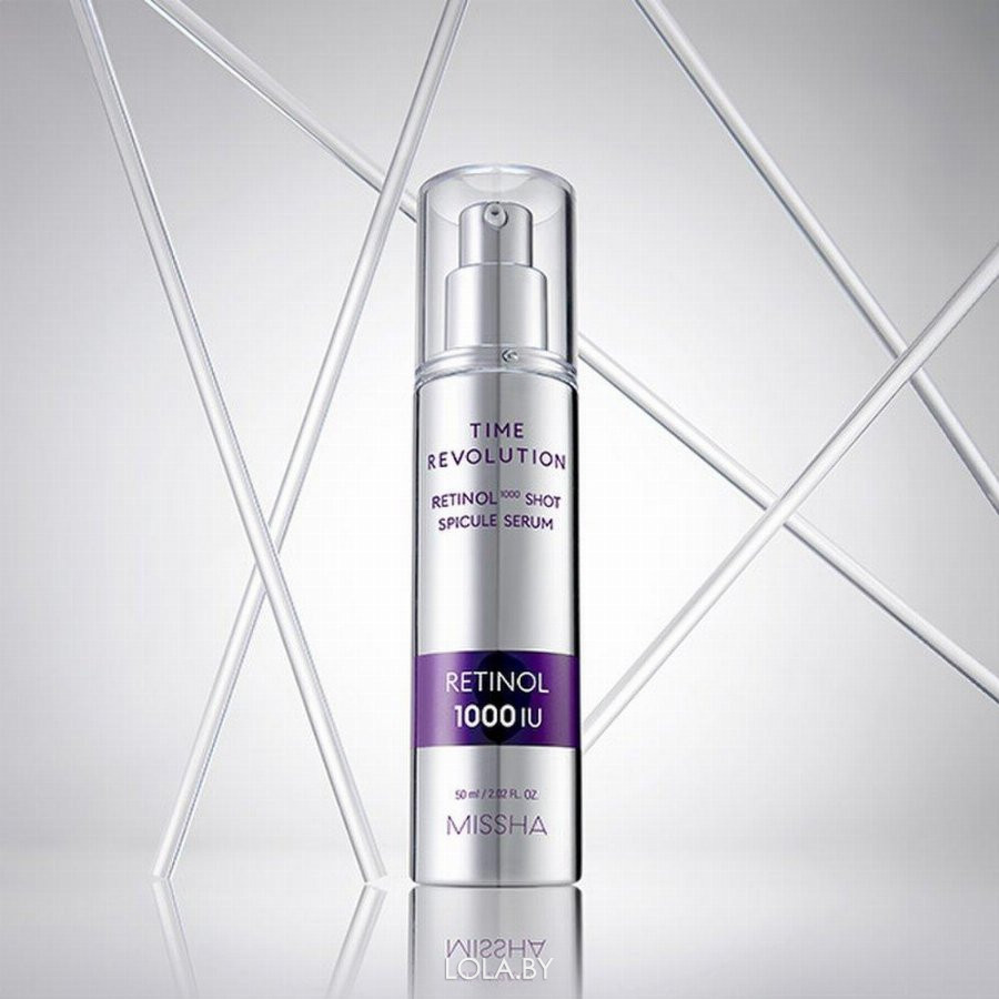 Cыворотка для лица MISSHA с микроиглами Time Revolution Retinol 1000 Shot Spicule Serum 50мл Cыворотка для лица MISSHA с микроиглами Time Revolution Retinol 1000 Shot Spicule Serum 50мл