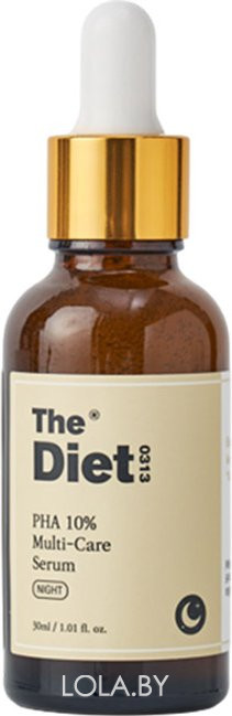Мульти-сыворотка THE DIET с PHA-кислотами для лица PHA 10% Multi-Care Serum 30 мл Мульти-сыворотка THE DIET с PHA-кислотами для лица PHA 10% Multi-Care Serum 30 мл