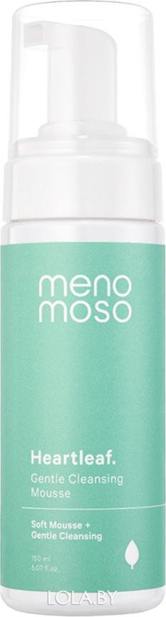Мягкая очищающая пенка-мусс MENOMOSO с экстрактом хауттюйнии Heartleaf Gentle Cleansing Mousse 150 мл Мягкая очищающая пенка-мусс MENOMOSO с экстрактом хауттюйнии Heartleaf Gentle Cleansing Mousse 150 мл