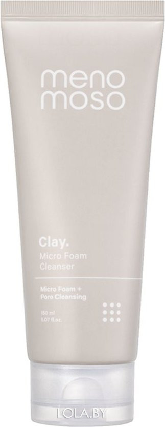 Пенка MENOMOSO для глубокого очищения пор с белой глиной и углем Clay Micro Foam Cleanser 150 мл Пенка MENOMOSO для глубокого очищения пор с белой глиной и углем Clay Micro Foam Cleanser 150 мл
