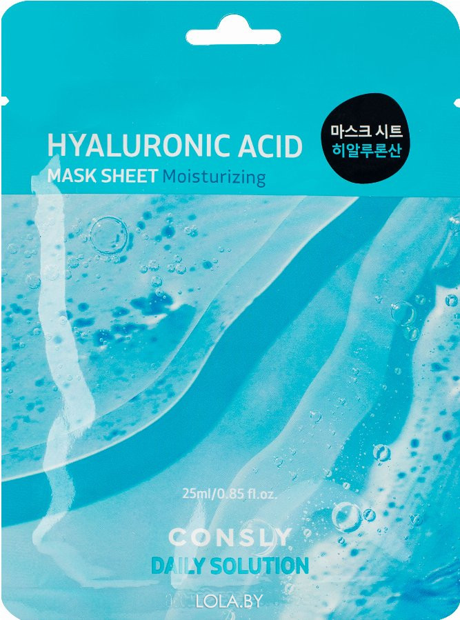 Маска тканевая Consly для лица с гиалуроновой кислотой Hyaluronic Acid 25мл Маска тканевая Consly для лица с гиалуроновой кислотой Hyaluronic Acid 25мл