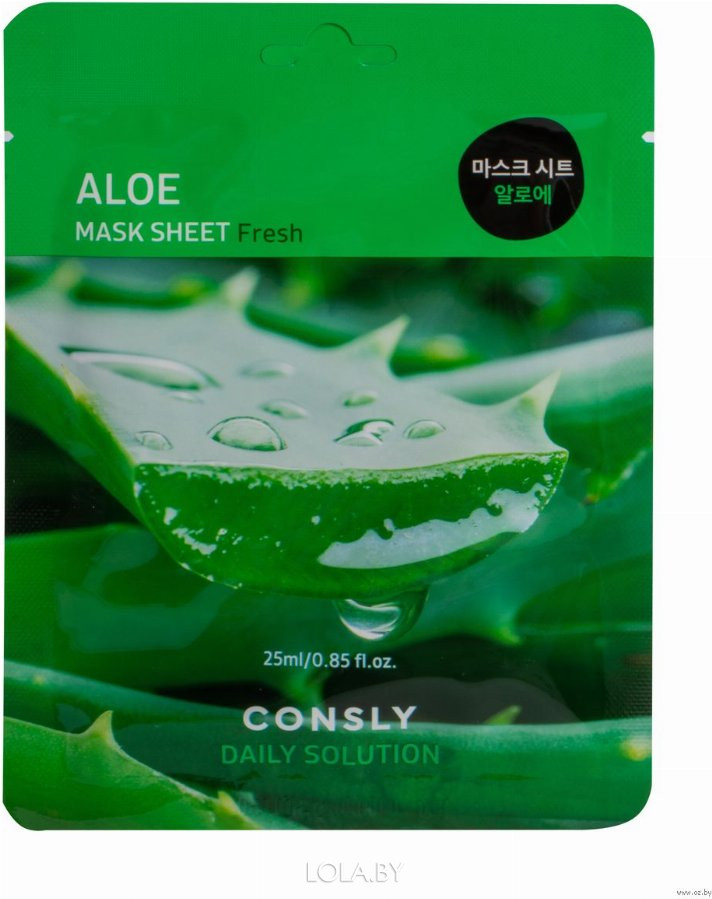 Маска тканевая для лица Consly с экстрактом алое Aloe 25мл Маска тканевая для лица Consly с экстрактом алое Aloe 25мл
