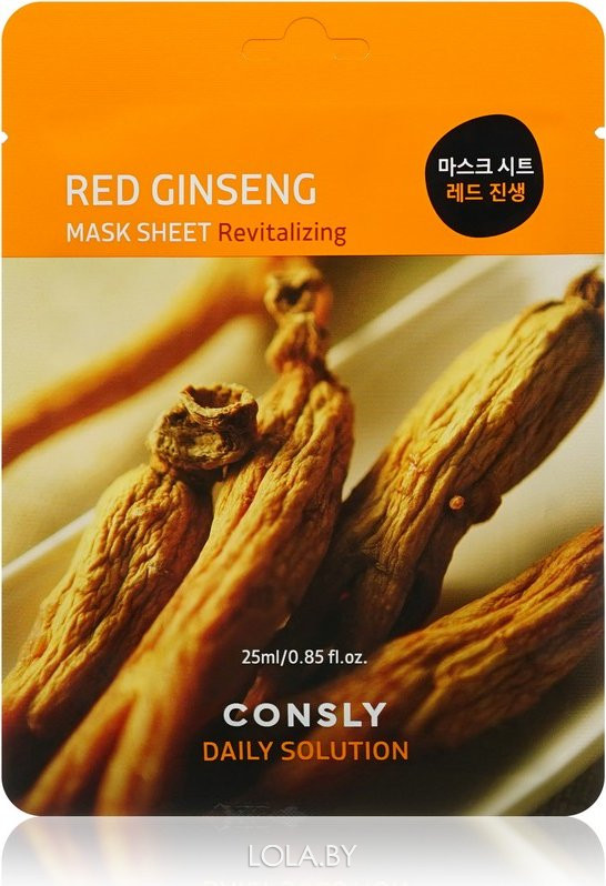 Маска тканевая для лица Consly с экстрактом красного женьшеня Red Ginseng 25мл Маска тканевая для лица Consly с экстрактом красного женьшеня Red Ginseng 25мл