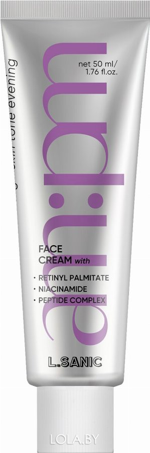 Крем для лица L.Sanic с пептидами и ретинилпальмитатом Retinyl Palmitate and Peptide Complex Anti-Aging Cream 50мл Крем для лица L.Sanic с пептидами и ретинилпальмитатом Retinyl Palmitate and Peptide Complex Anti-Aging Cream 50мл