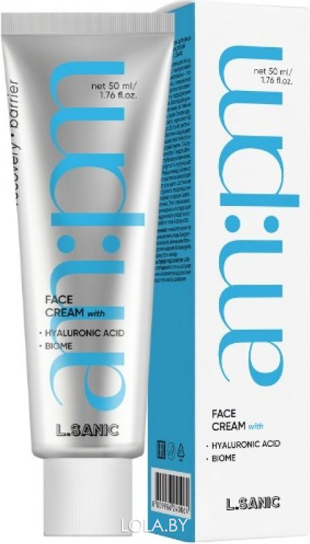 Крем для лица L.Sanic с гиалур. кислотой и пробиотиками Hyaluronic Acid and Biome Hydrating Cream 50мл Крем для лица L.Sanic с гиалур. кислотой и пробиотиками Hyaluronic Acid and Biome Hydrating Cream 50мл