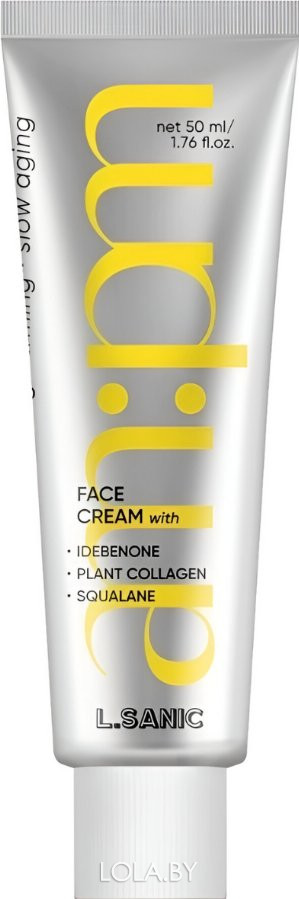 Крем для лица L.Sanic с идебеноном, коллагеном и скваланом Idebenone, Plant Collagen and Squalane Lifting Cream 50мл