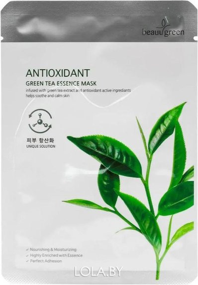 Тканевая маска BeauuGreen Premium Green tea Essence mask 23g Тканевая маска BeauuGreen Premium Green tea Essence mask 23g
