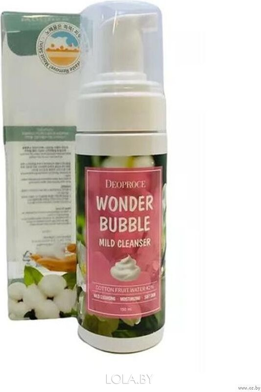 Пенка для умывания DEOPROCE и снятия макияжа WONDER BUBBLE MILD CLEANSER 150ml Пенка для умывания DEOPROCE и снятия макияжа WONDER BUBBLE MILD CLEANSER 150ml