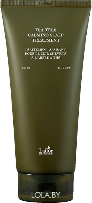 Успокаивающая маска LA'DOR для кожи головы и волос с чайным деревом TEA TREE CALMING SCALP TREATMENT 330мл Успокаивающая маска LA'DOR для кожи головы и волос с чайным деревом TEA TREE CALMING SCALP TREATMENT 330мл