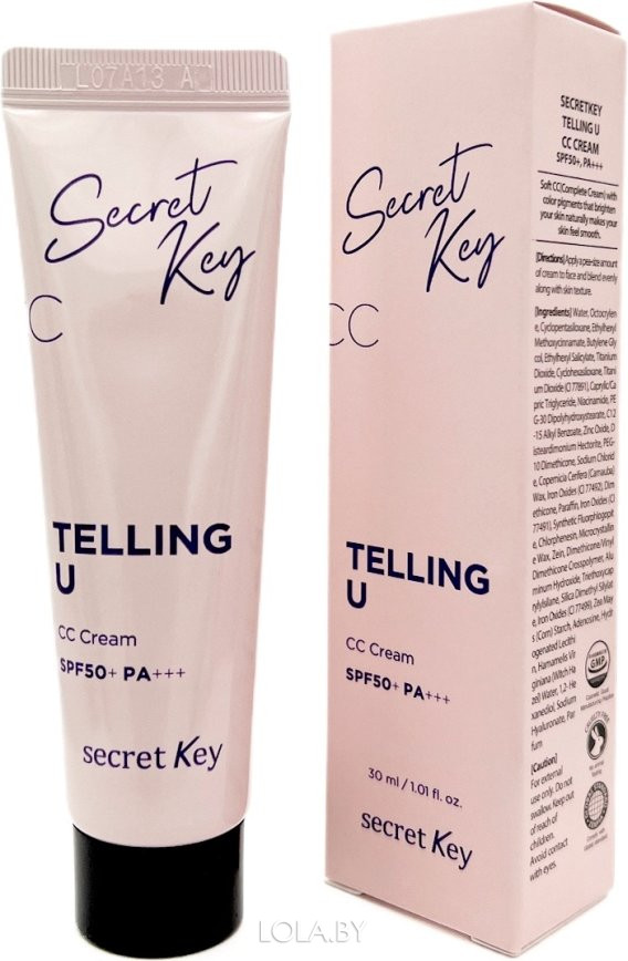 СС крем Secret Key для увлажнения и сияния Telling U CC Cream 30 мл
