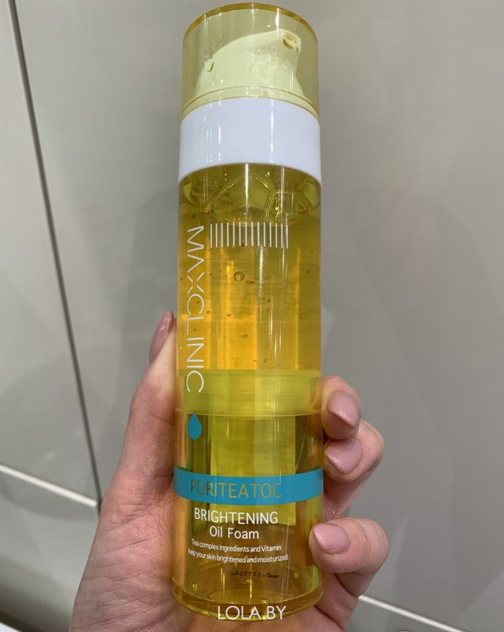 Масло-пенка MAXCLINIC Puriteatoc Brightening Oil Foam для умывания с ...