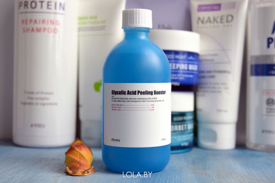 Отшелушивающий тоник для лица APIEU Glycolic Acid Peeling Booster с ...